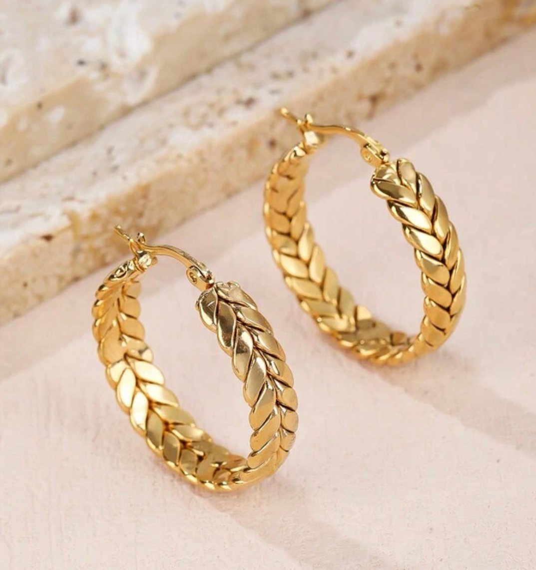 Earrings Design Images Gold Round Shape Tops Circle Gold Earrings