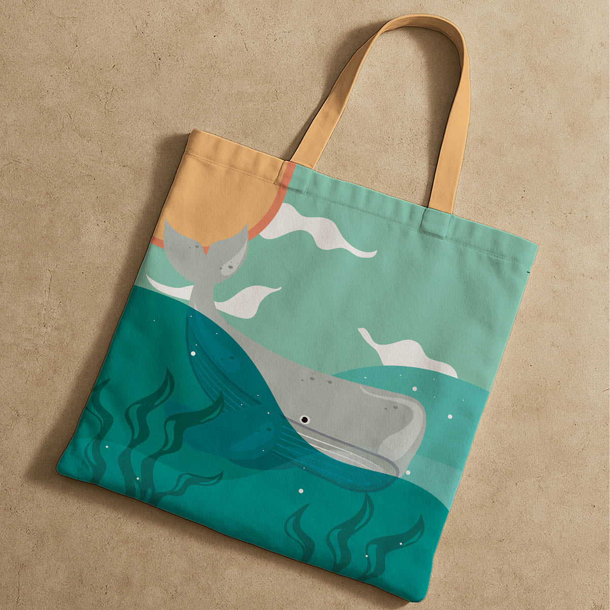 Ocean Theme Tote Bag For Women