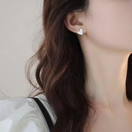 Florence Heart Studd Earrings