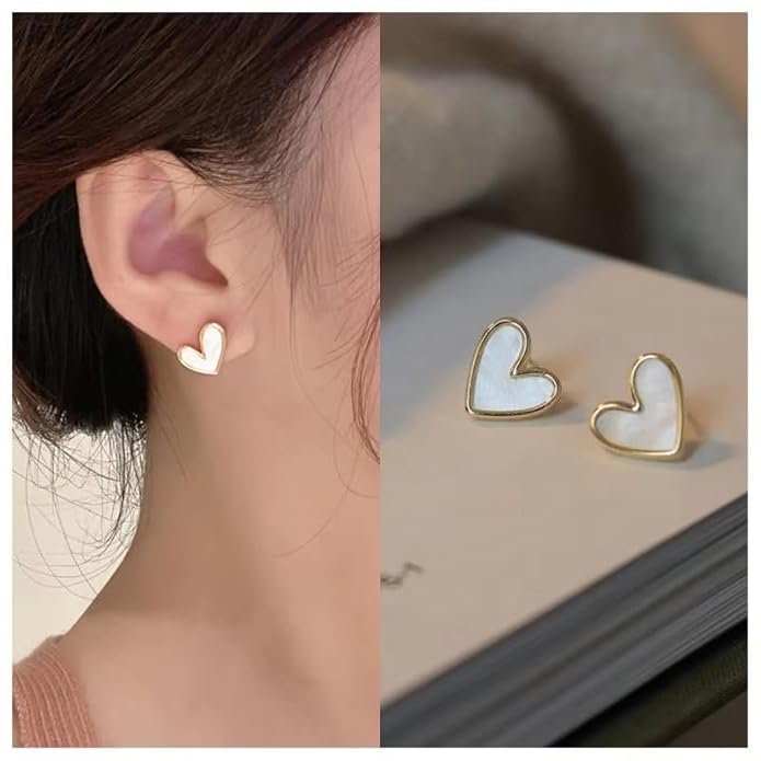 Florence Heart Studd Earrings