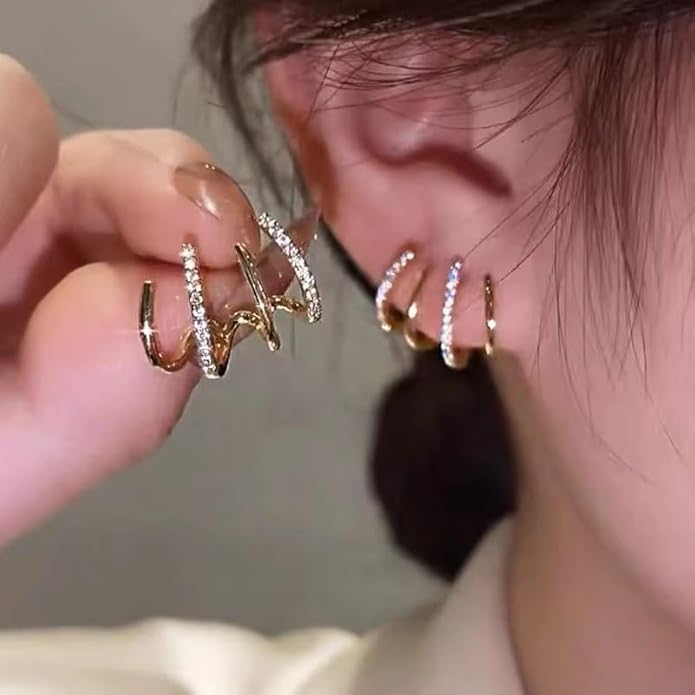 Multi Piercings Illusion Earrings