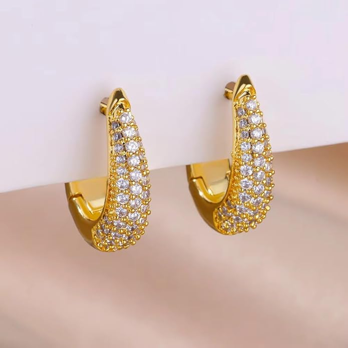 CZ Hoop Earrings