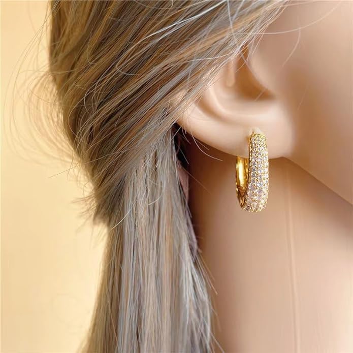 CZ Hoop Earrings