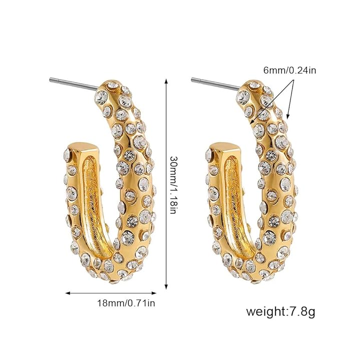 Blingy Hoop Earrings