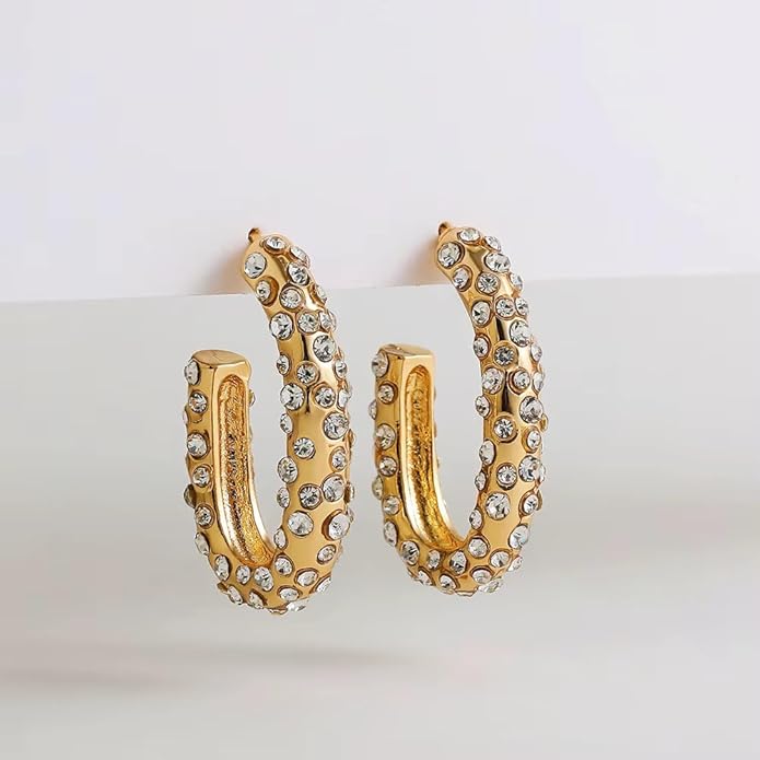 Blingy Hoop Earrings