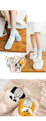 Blue socks adorned with a whimsical owl print, ideal for cozy and playful footwear.