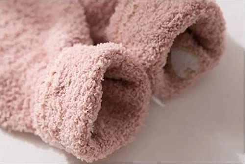 Soft, fuzzy wool socks designed for ultimate coziness and warmth during cold weather.