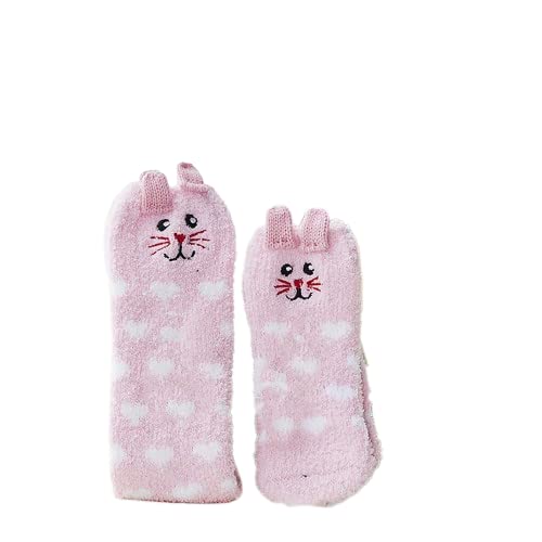 A delightful set of pink socks featuring white hearts, showcasing two pairs for cozy and stylish wear.