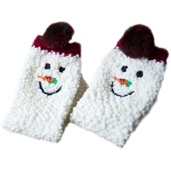 A fun display of two pairs of socks adorned with playful snowmen, ideal for cozy winter days.