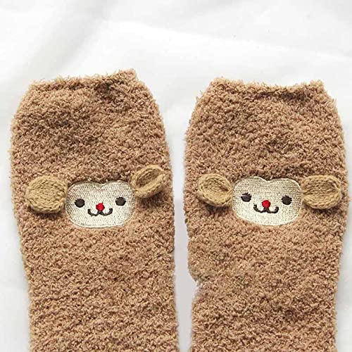 Two pairs of socks showcasing charming teddy bear faces, adding a playful touch to your wardrobe.