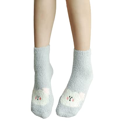 Adorable socks with animal prints in two pairs, adding a whimsical flair to your sock collection.