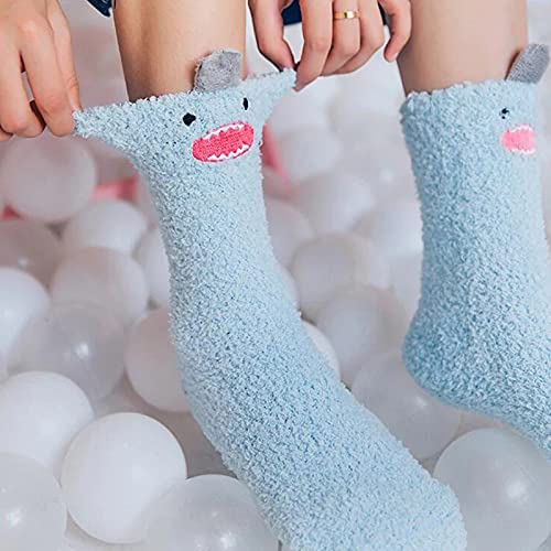 A playful blue sock featuring a cheerful face, designed to brighten up your day.
