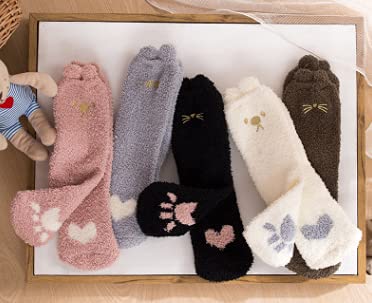 A pair of black cat socks featuring cute pink hearts, ideal for adding a whimsical touch to any outfit.