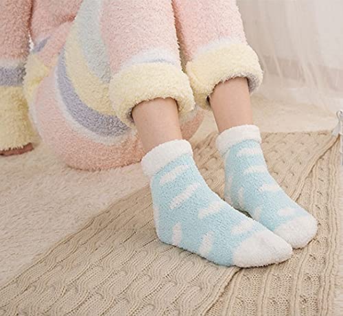 Bright blue socks featuring playful red hearts, ideal for keeping your feet warm and stylish.