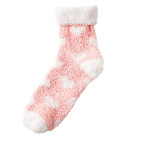 A stylish sock with a delightful pink and white heart design, ideal for expressing affection and warmth in fashion.