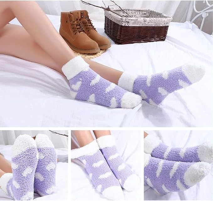 Cute Heart Print Fleece