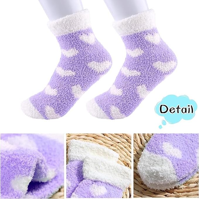 Cute Heart Print Fleece
