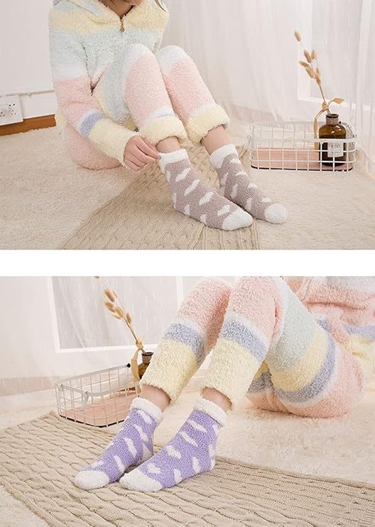 Cute Heart Print Fleece