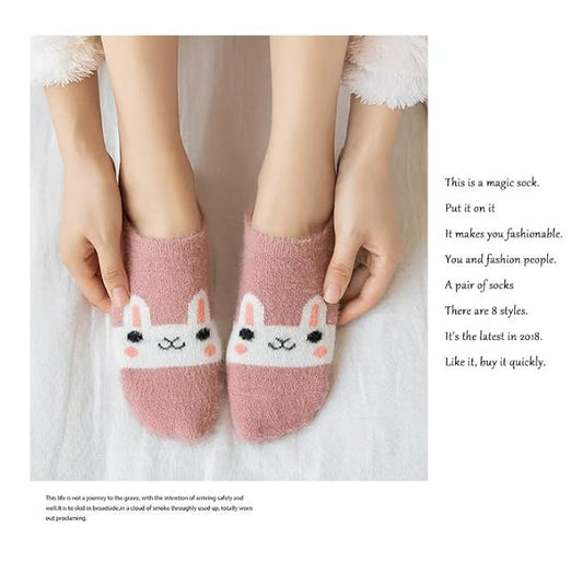 Adorable pink felt bunny featuring soft white ears, ideal for adding a playful touch to any space.