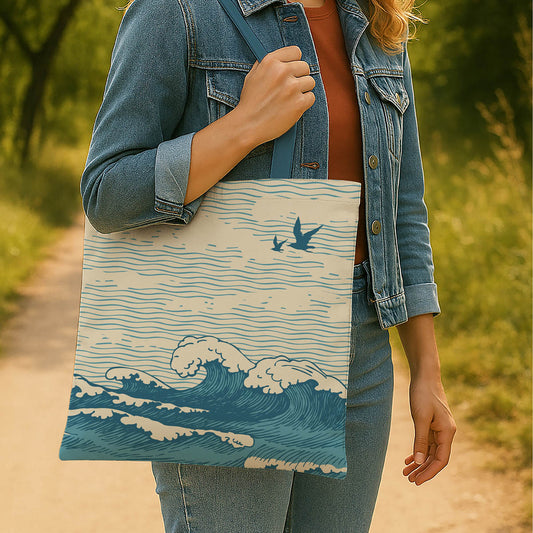 Ocean Theme Tote Bag For Women