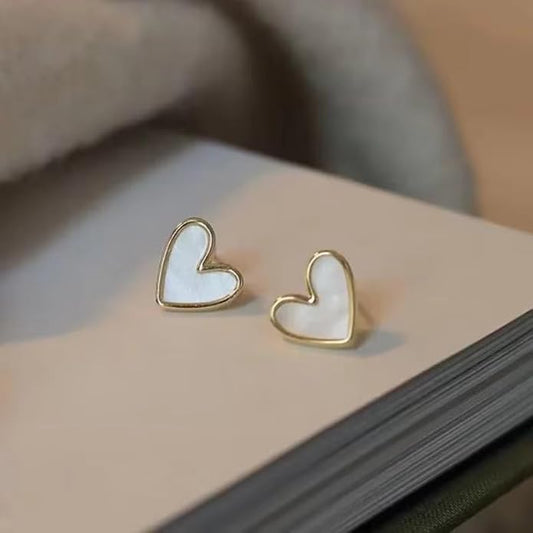 Florence Heart Studd Earrings