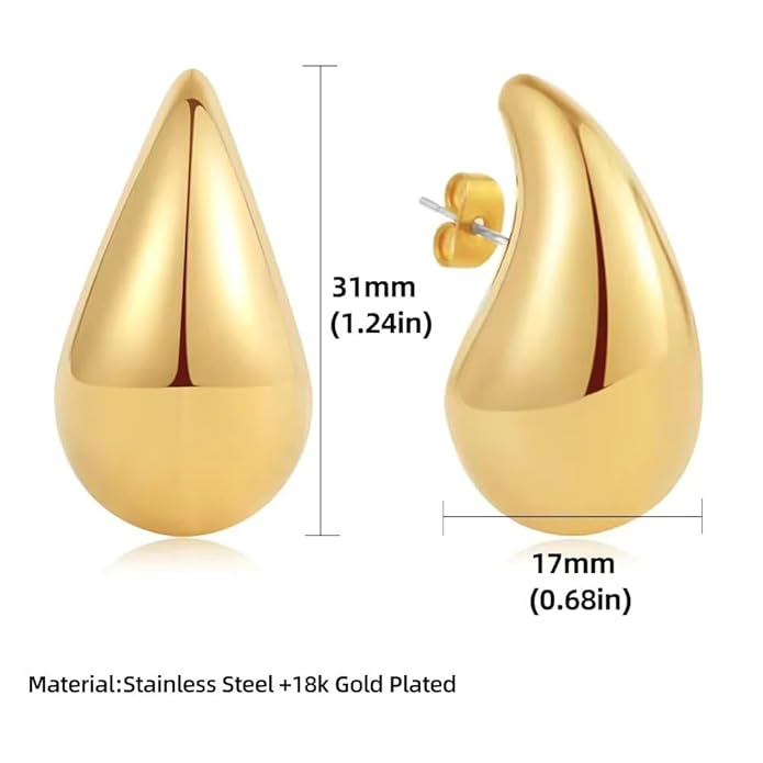 Pretty Teardrop Stud Earrings