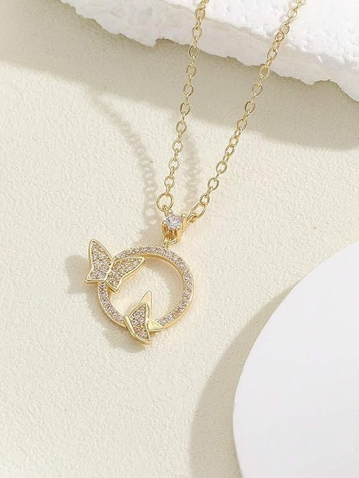 Blooming Butterfly Pendnat Necklac