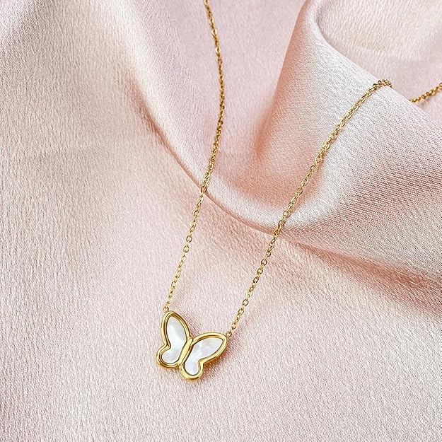 Eva Shell Butterfly Necklace