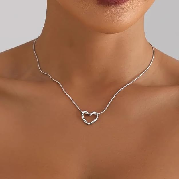 Infinite Silver Love Heart Pendant Necklace