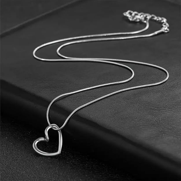 Infinite Silver Love Heart Pendant Necklace