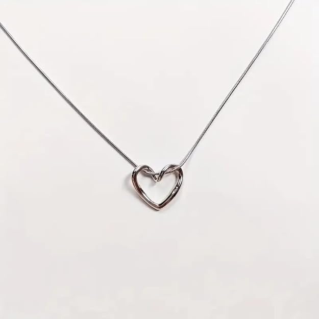 Infinite Silver Love Heart Pendant Necklace