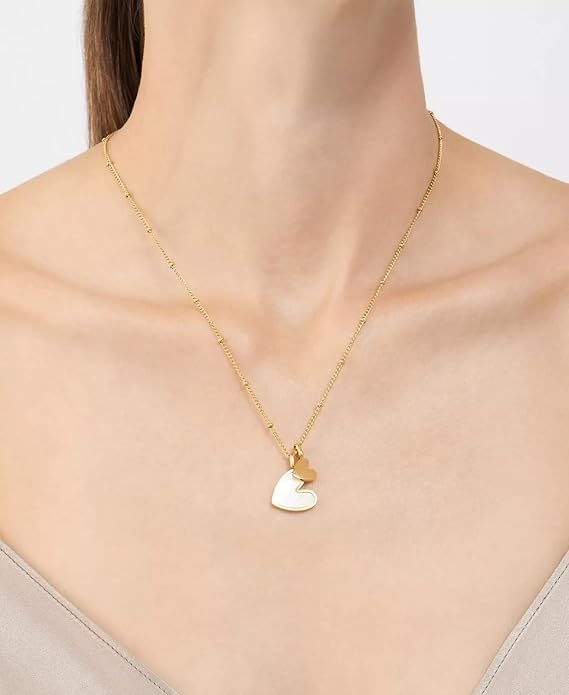 Ariana Shell Heart Pendant Necklace