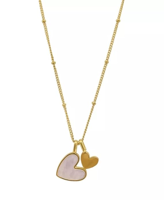 Ariana Shell Heart Pendant Necklace