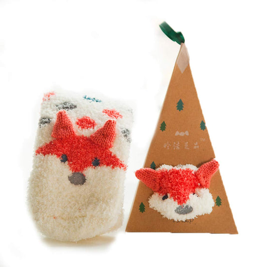 Woolen Fuzzy Cute Cartoon Animal face Winter