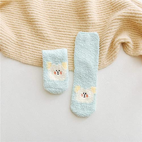 A pair of cozy socks featuring a cute bear design, perfect for keeping your feet warm and stylish.