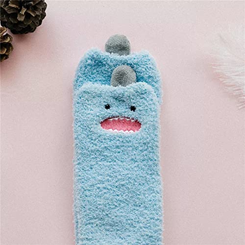 A blue sock featuring an adorable face, showcasing a playful and whimsical design.