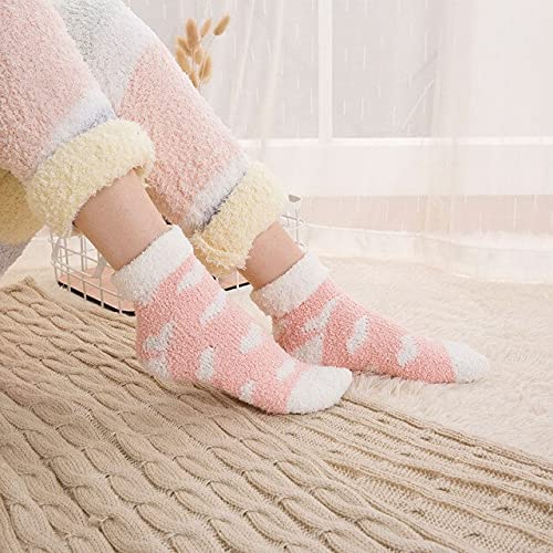 A pink and white sock featuring a heart pattern, perfect for adding a touch of love to your outfit.