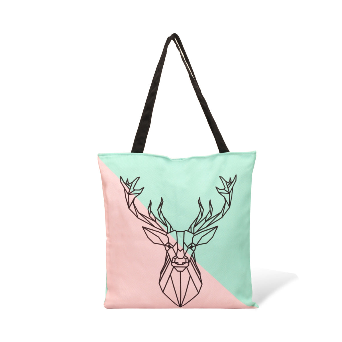 A chic tote bag showcasing a beautiful deer motif, combining practicality with a love for wildlife.